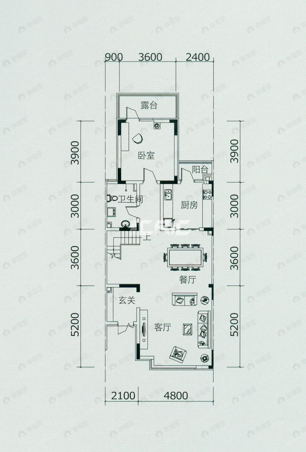 建面184平户型图