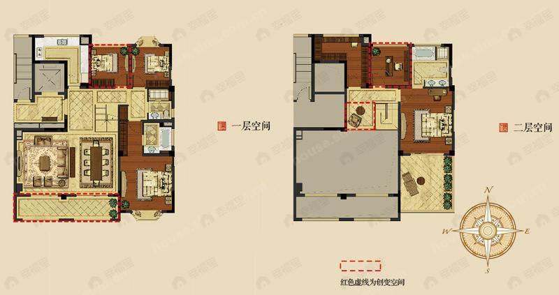 紫玉福邸5室2厅3卫户型图