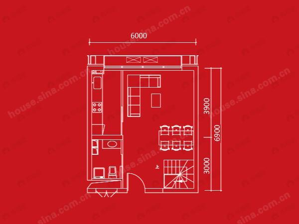 1室1厅2卫建面100平undefined户型图