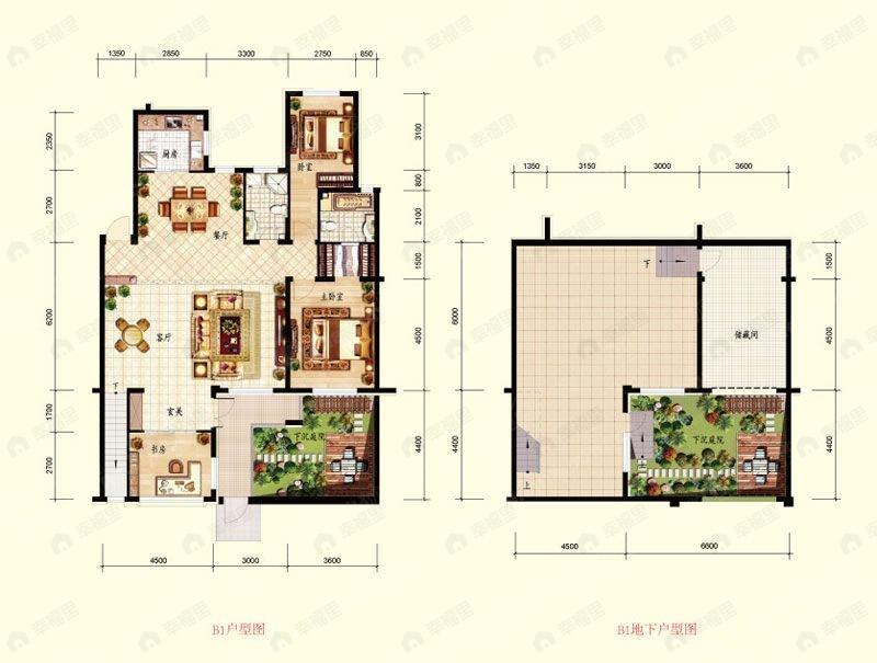 3室2厅建面149平户型图