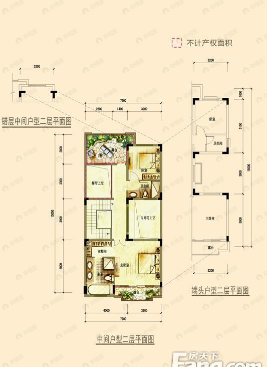 五矿·哈施塔特3室5厅1卫户型图