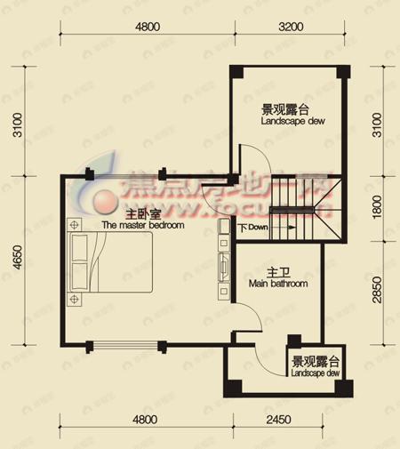 建面164平户型图