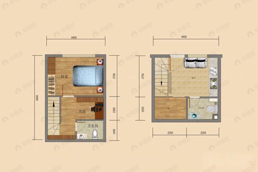 顺祥花园3室2厅1卫户型图