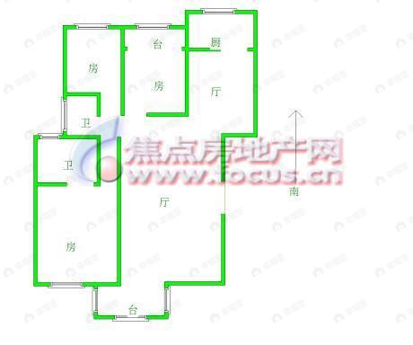 3室2厅建面139平户型图