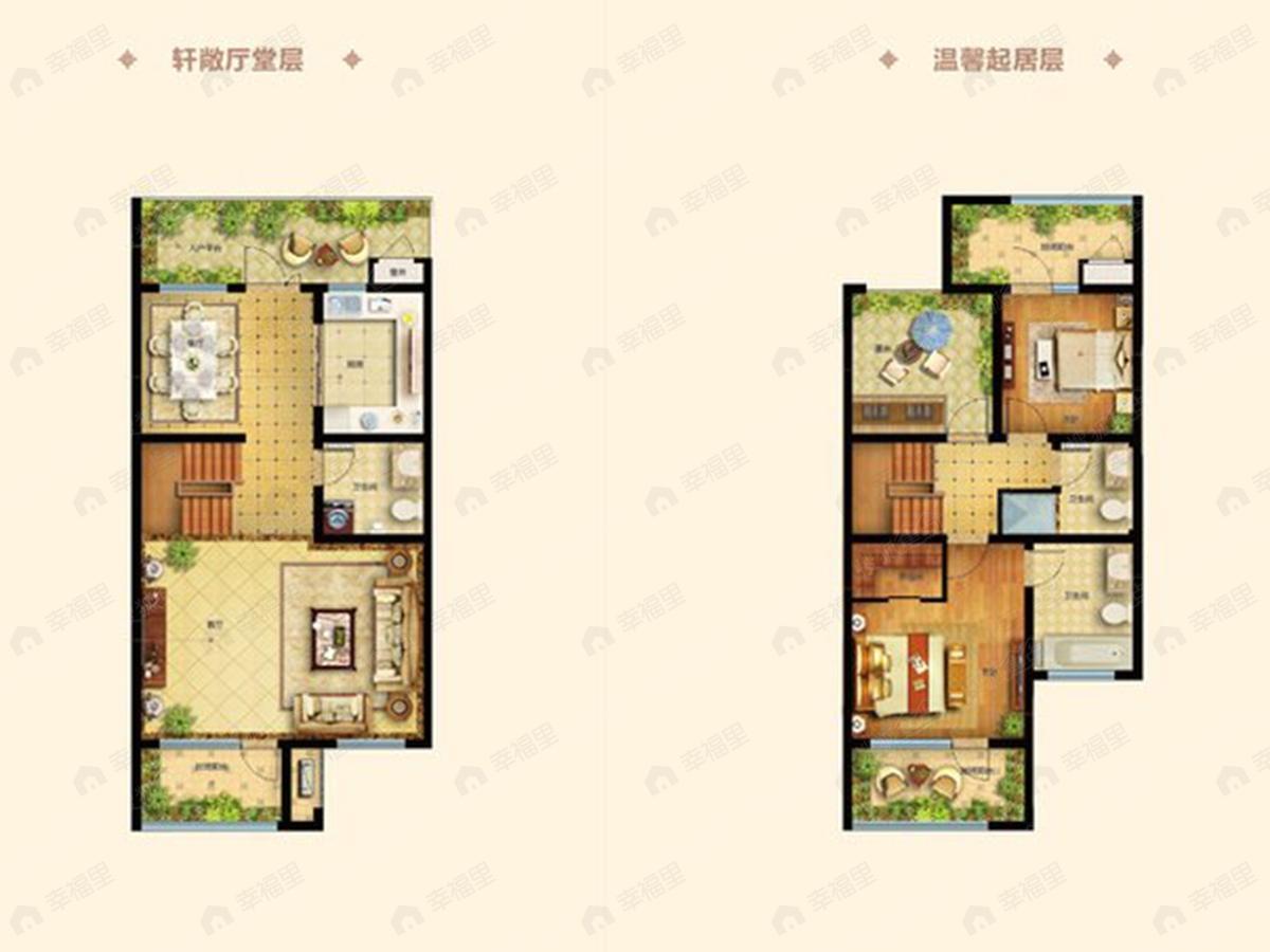 2室2厅建面150平户型图