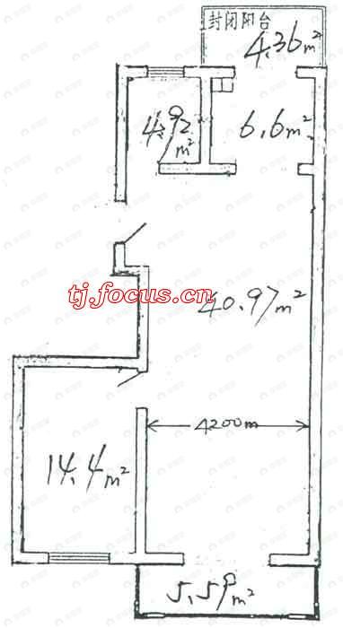 建面86平户型图