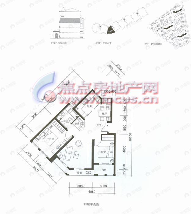 建面89平户型图