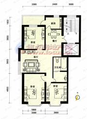 3室2厅建面114平户型图