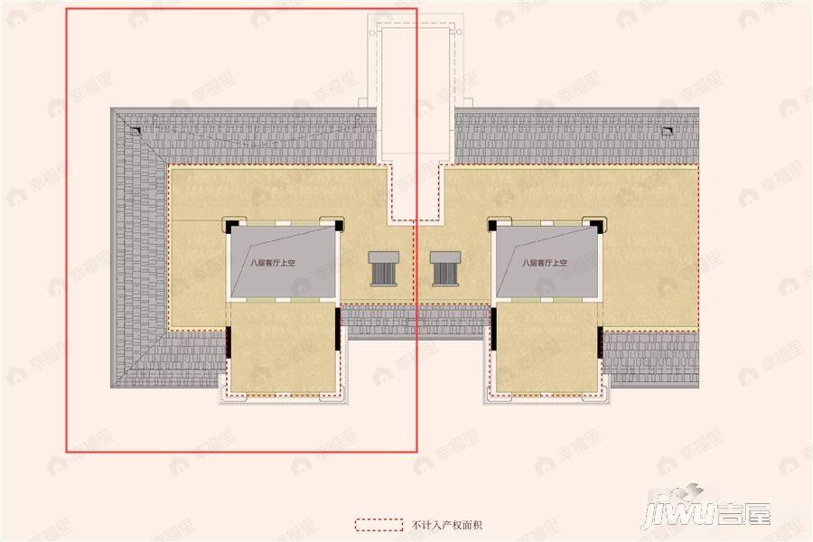 2室3厅1卫建面104平户型图