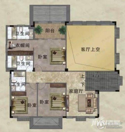 珀丽湾6室2厅6卫户型图
