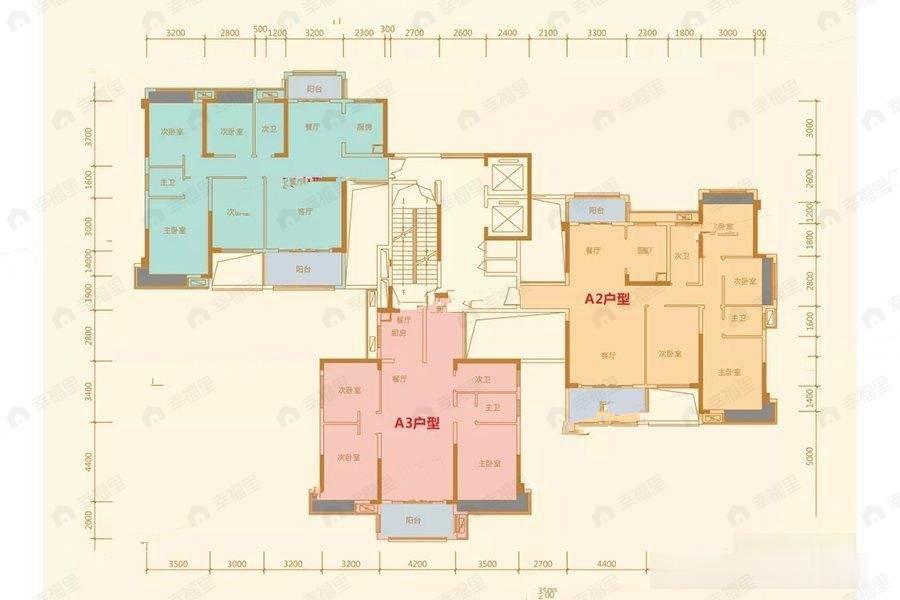 1室建面1平户型图