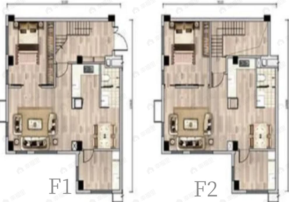 力高雍华年2室4厅2卫户型图