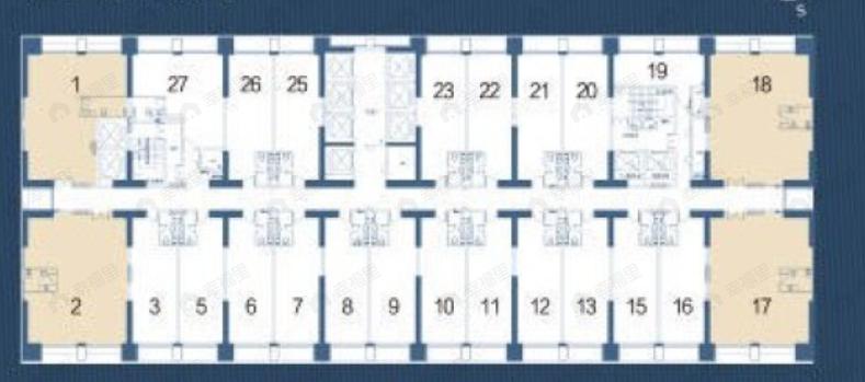 昆明广场悦中心1室户型图