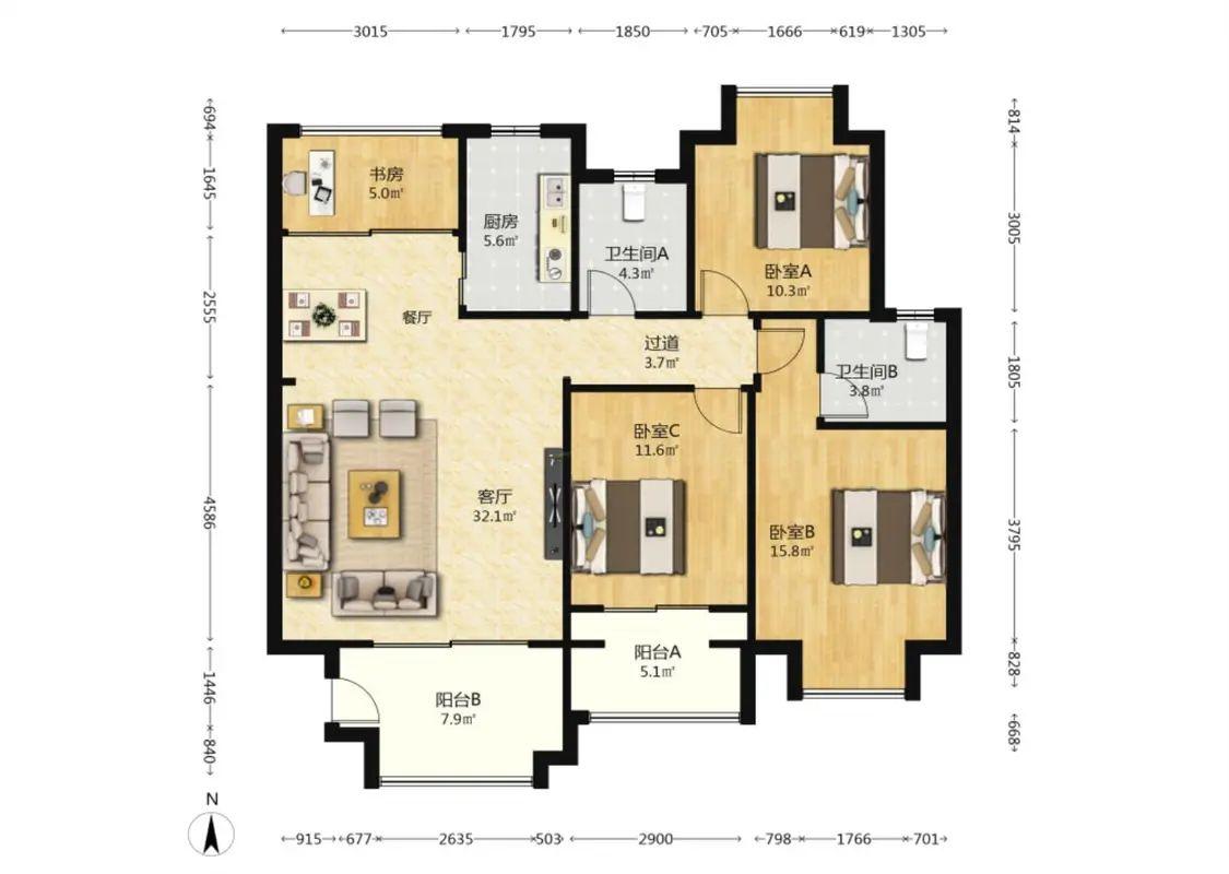 整租·中央公园城