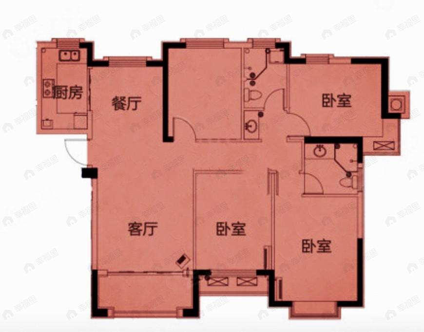 合兴嘉园4室2厅2卫户型图