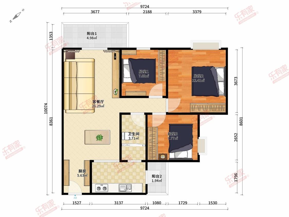 整租·江海碧桂园