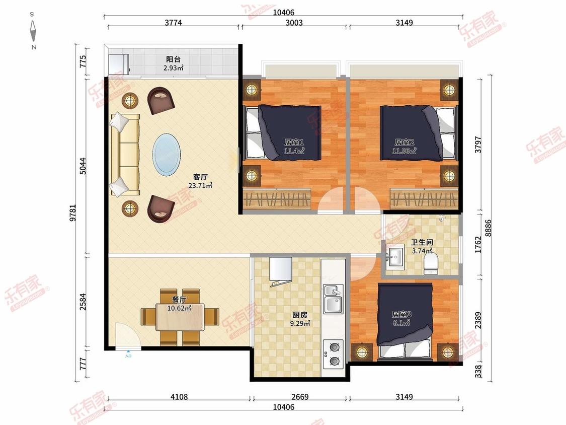 整租·天英月珑湾