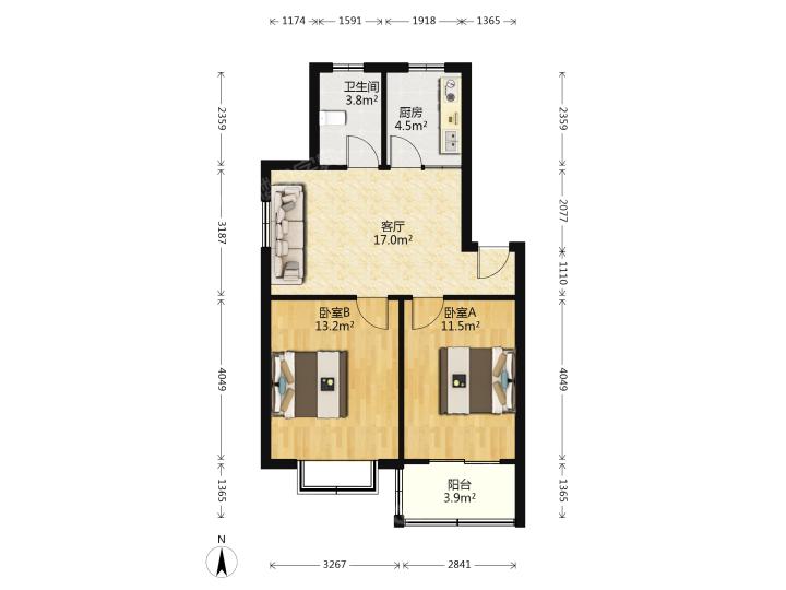 整租·天景山公寓(瑞庭苑)