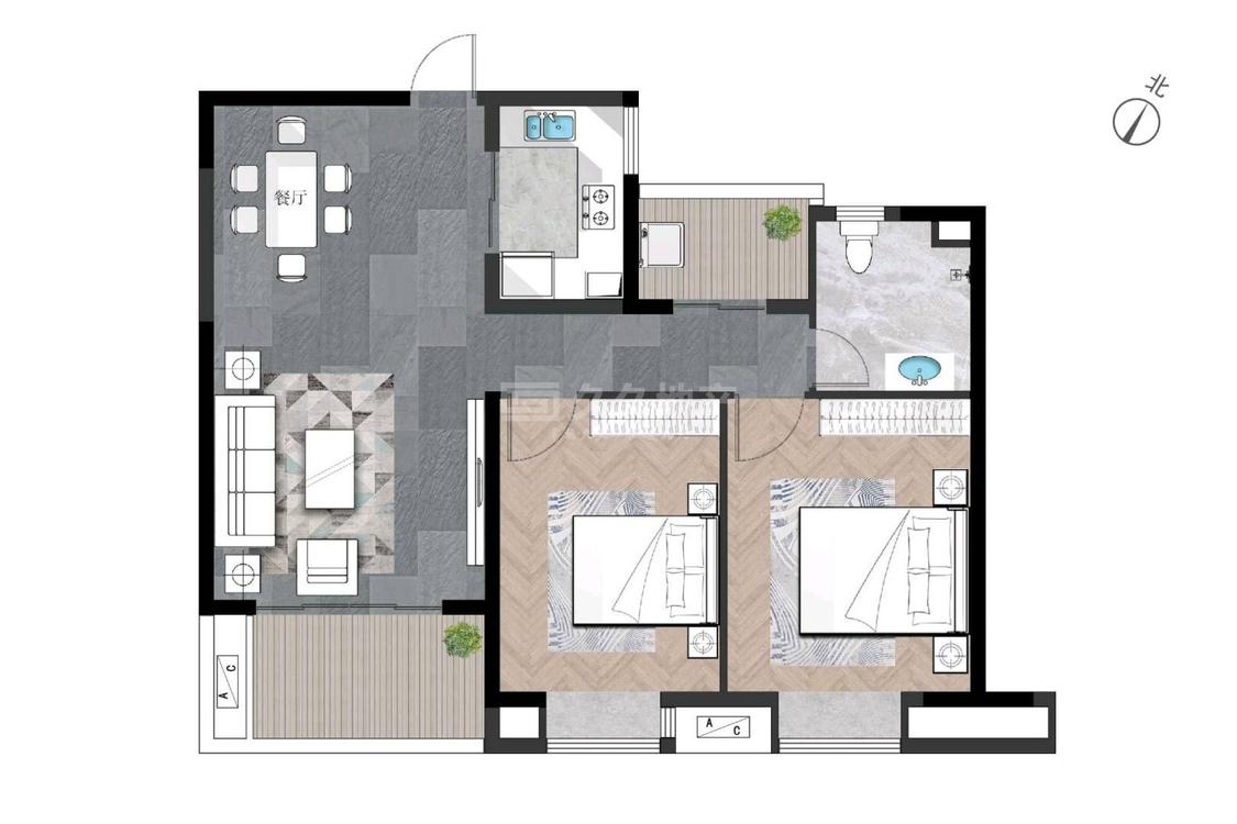 整租·鹏欣水游城