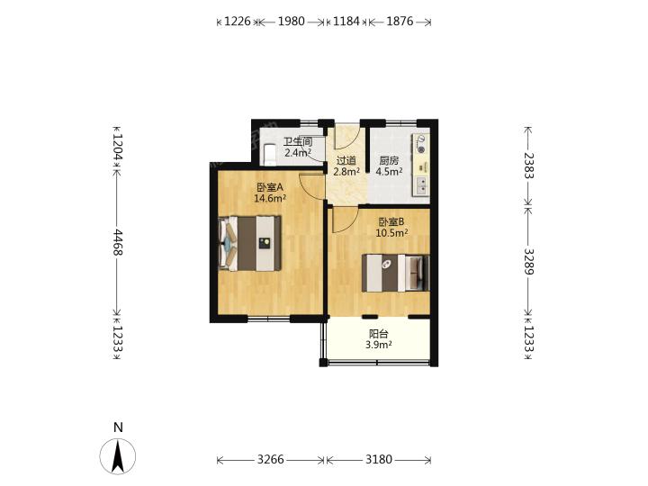 整租·扇骨里小区
