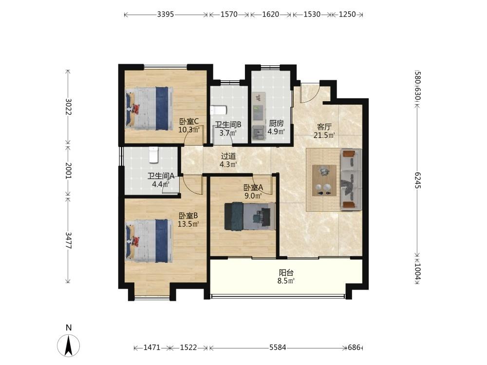 整租·中海左岸澜庭