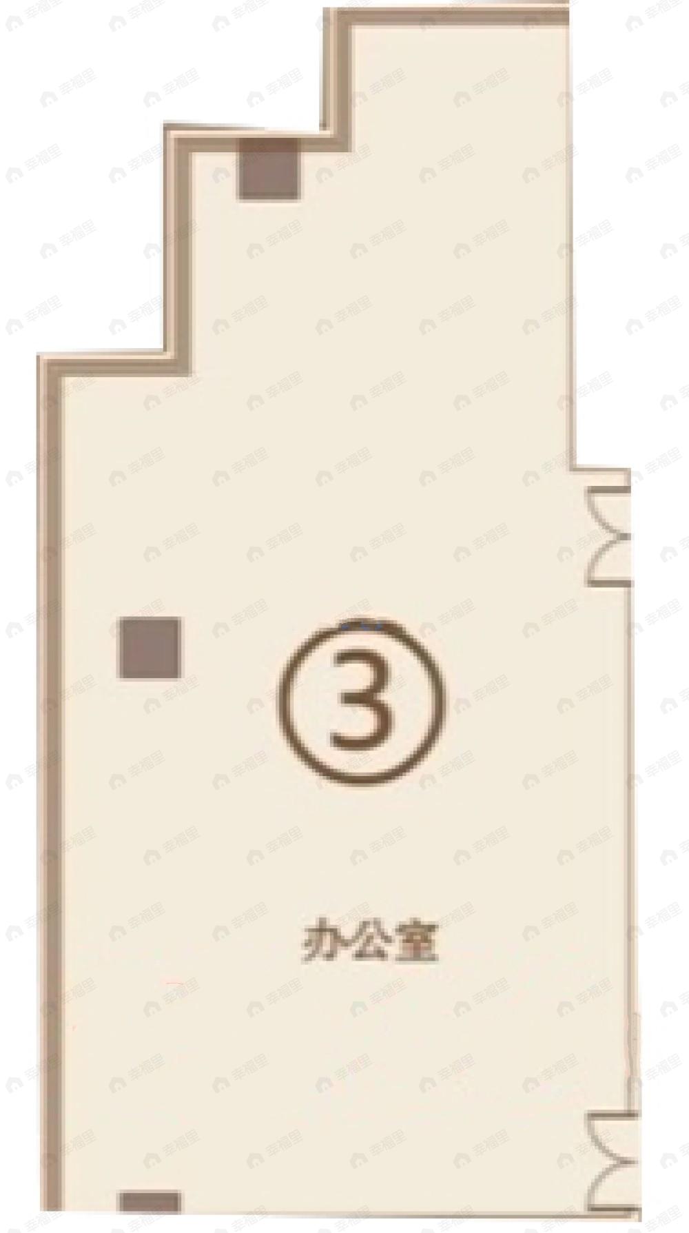 1室建面218平西北户型图