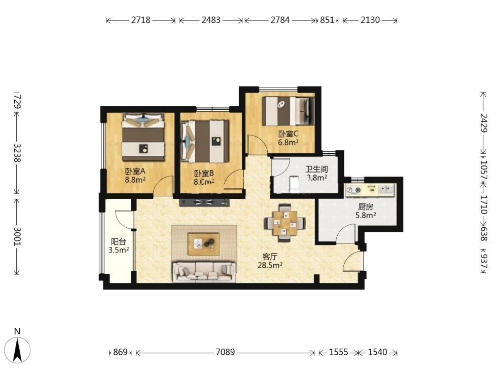 整租·万科金域华府(二期)
