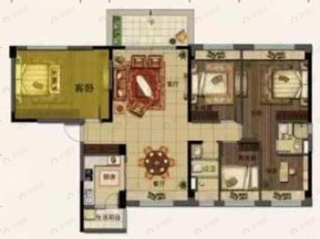 碧桂园茶马古镇4室2厅2卫户型图