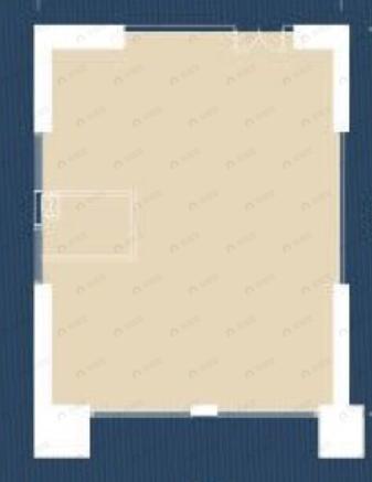 1室建面122m²西南|东北户型图