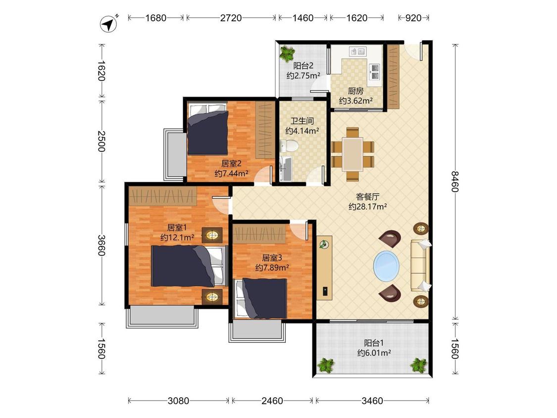 整租·旭日翠澜园