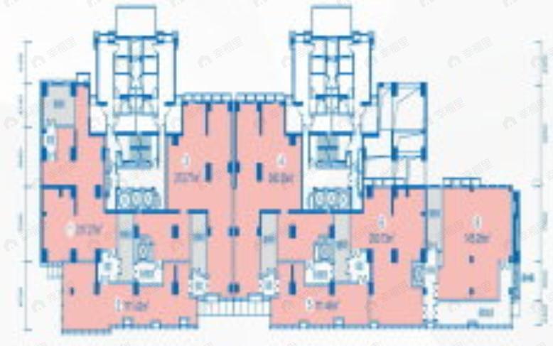 1室1厅建面111m²东户型图