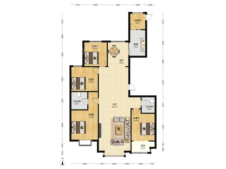整租·路桥金泽华府