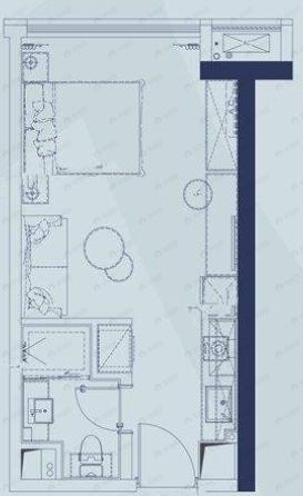 远洋天境1室1厅1卫户型图