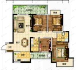 轨道壹号城4室2厅2卫户型图
