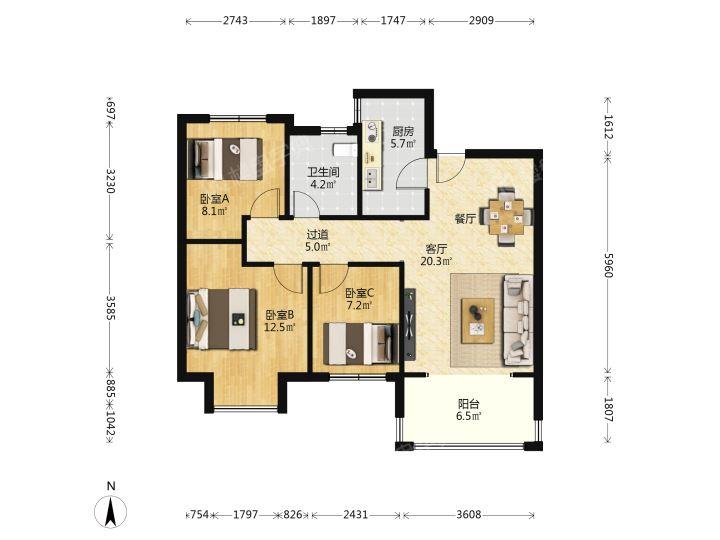 整租·嘉园蓝湖九郡