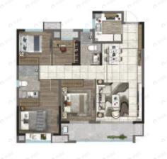 柏源晶舍4室2厅2卫户型图