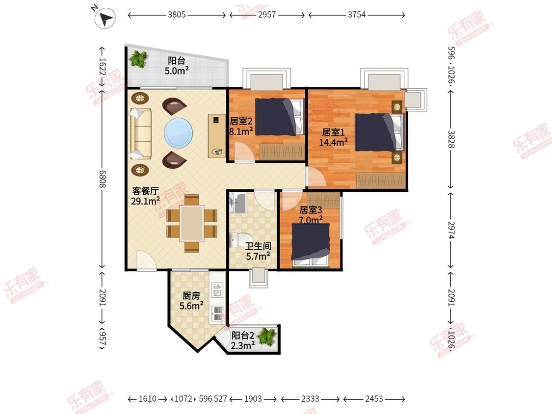 整租·长城盛世家园(二期)