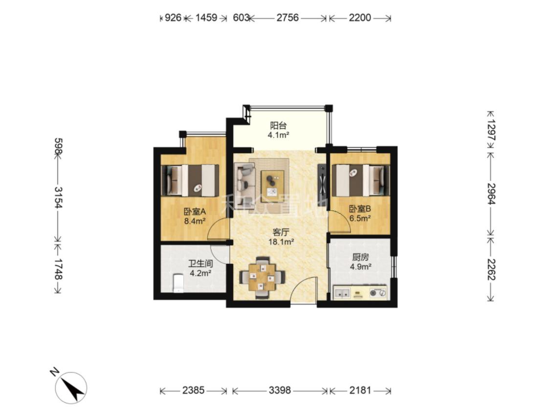 整租·彩虹城(四区)