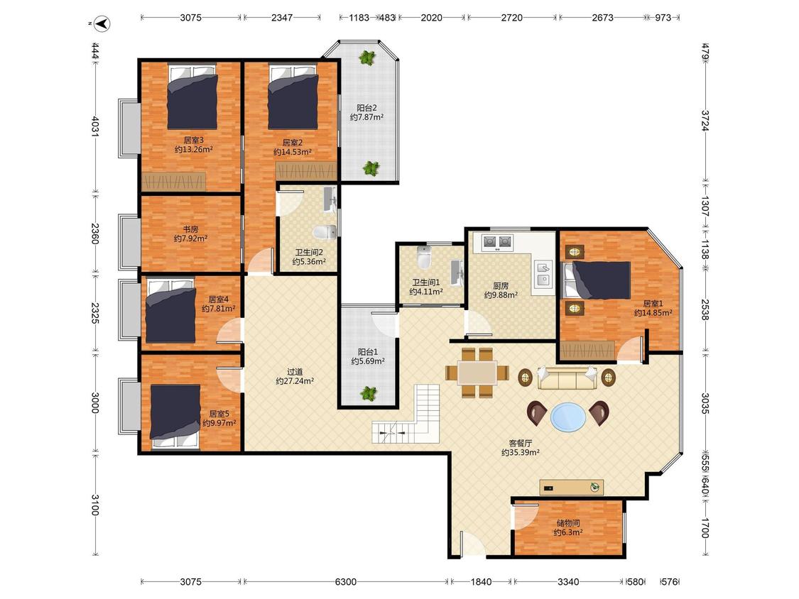 整租·景桦花园