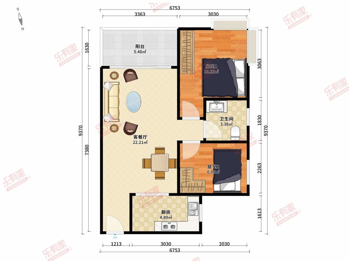 整租·碧桂园(公园1号)