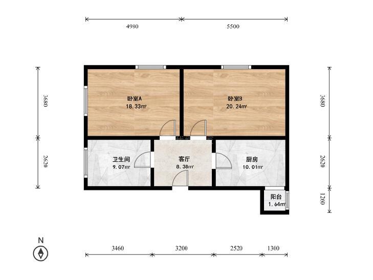 整租·百万庄(申区)