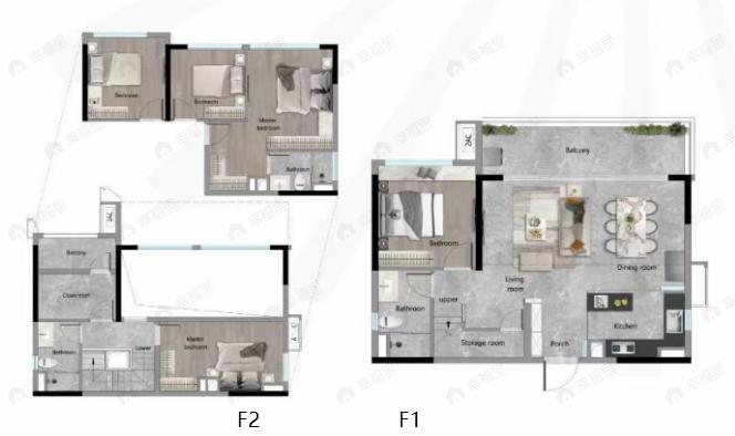 天河保利天汇4室2厅3卫户型图