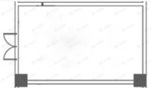 1室1厅建面62平户型图