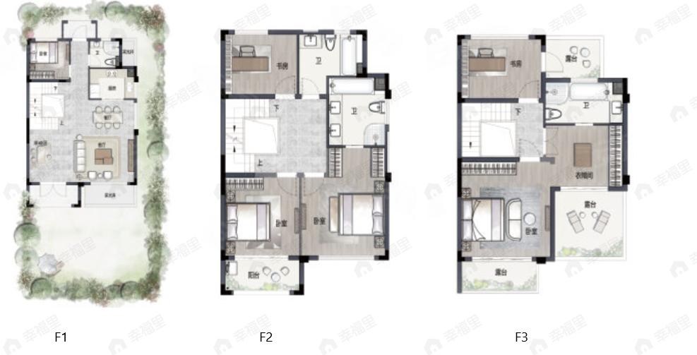 6室3厅4卫建面211平户型图