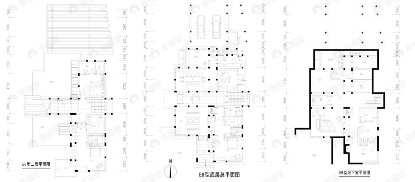 4室2厅6卫建面365平南户型图