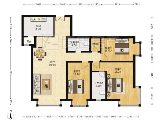 整租·嘉铭桐城(F区)