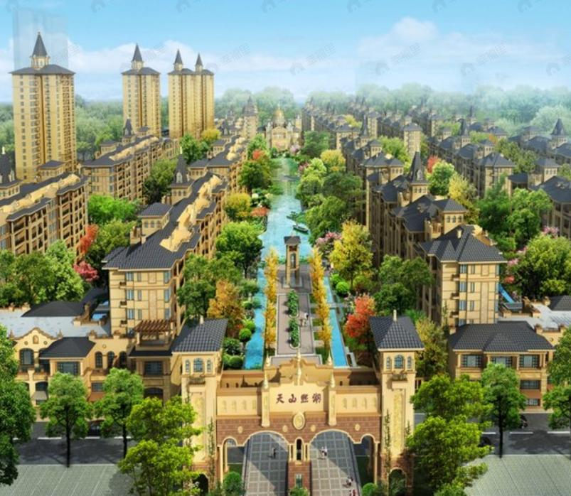 兴庆天山熙湖效果图