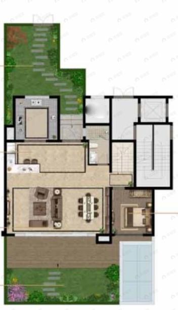 龙湖梵城4室2厅4卫户型图