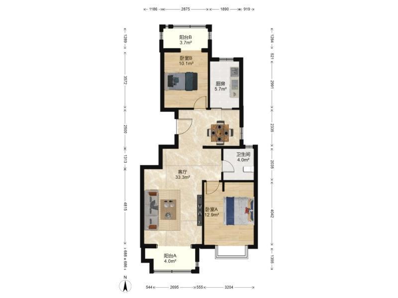 整租·金融街金色漫香郡(北区)