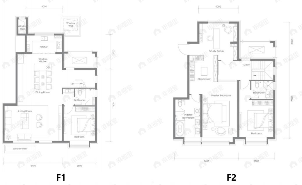 傲云4室2厅3卫户型图